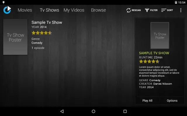 mVideoPlayer android App screenshot 4